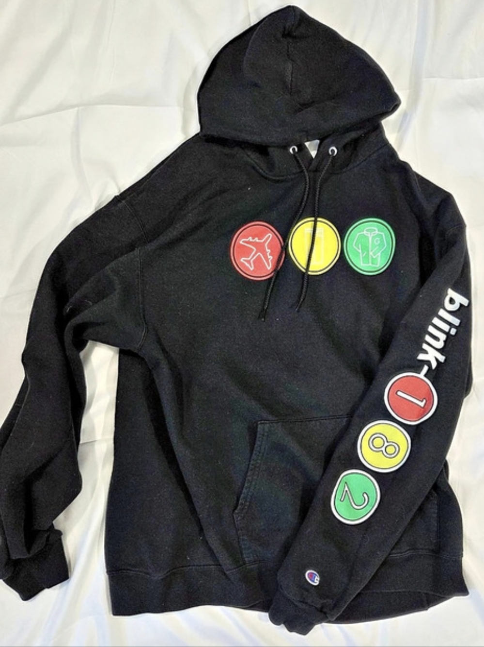Blink-182 Champion Pullover Black Hoodie XL
